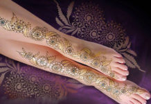 Mehndi Design For Leg