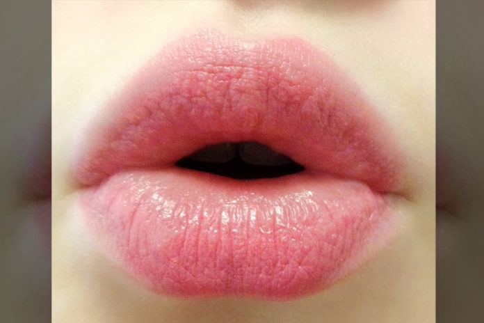 Rosy pink lips