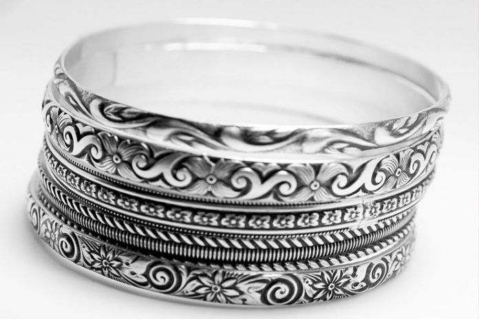 Silver bangles