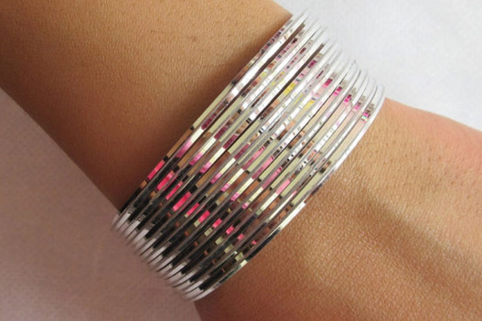 White metal bangle