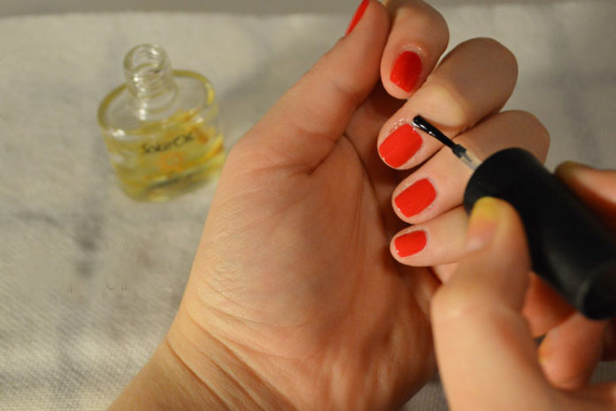 Apply Cuticle Oil