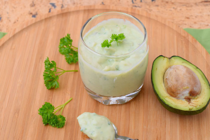 Avocado yogurt hair mask