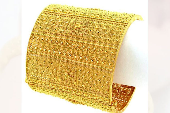 Sculptured Gold Bracelets