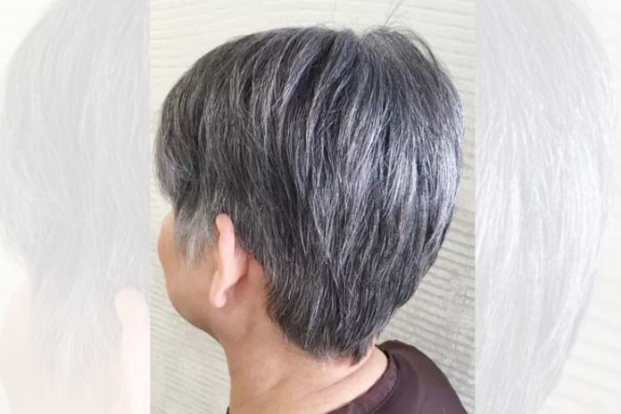 Short And Simple Gray Hair