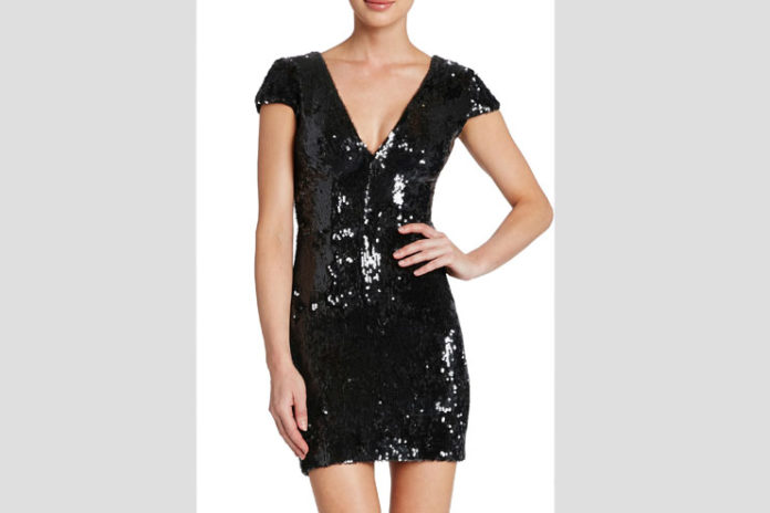 Dress the Population Sequin Body