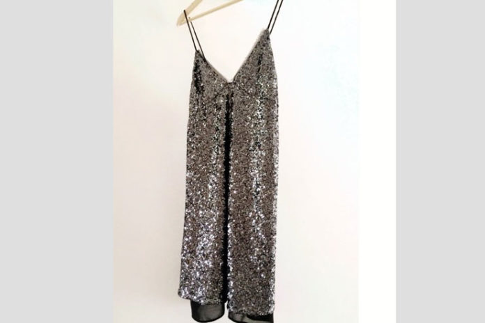 Zara Long Sequined Dress