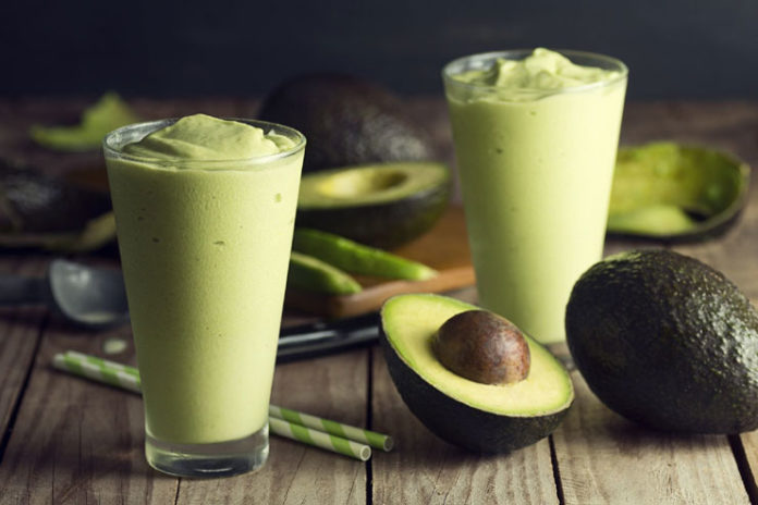 Drinking avocado juice for healthy skin
