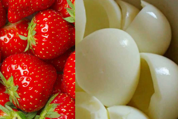 Strawberry and Egg White Mask