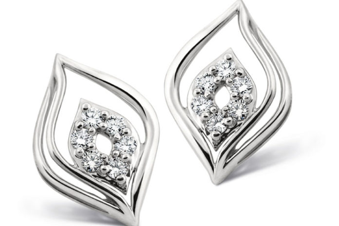 Platinum earrings