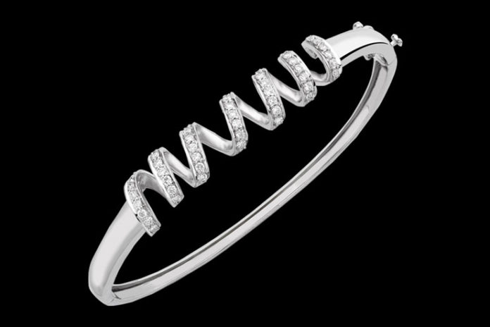 Platinum Half Bangle Spring