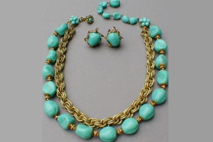 Haskell turquoise costume jewellery pieces