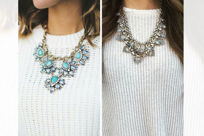 A statement necklace