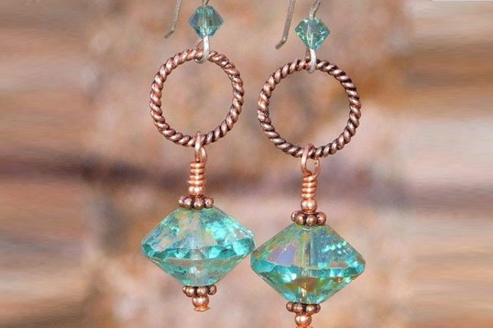 Glass handmade earrings
