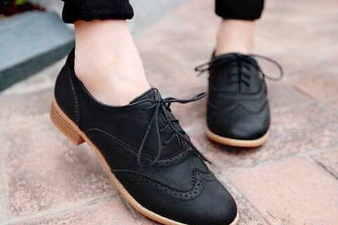 Oxford college style flat fashion shoes