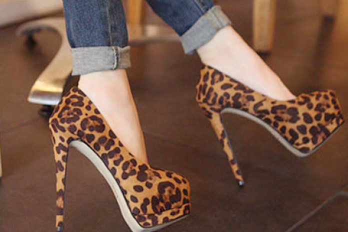 Animal print pumps