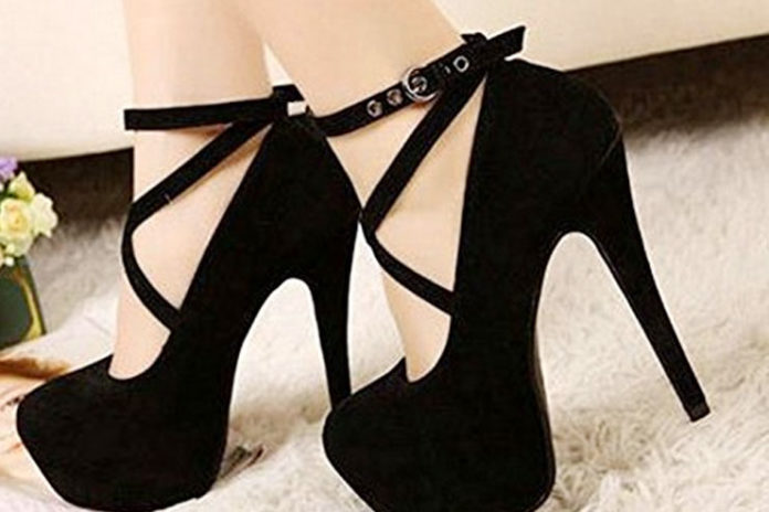 Platform Pumps Strappy Buckle Stiletto