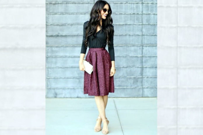 Spring Work midi skirt