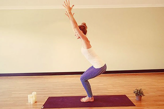 Utkatasana or chair pose