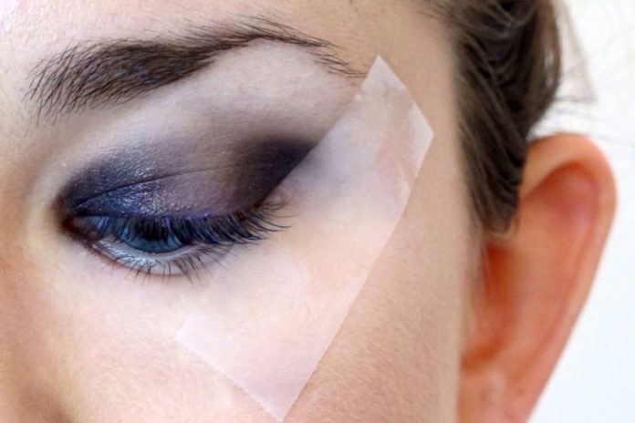 Cat eye using tape