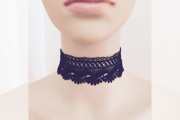 Cloth lace choker necklace