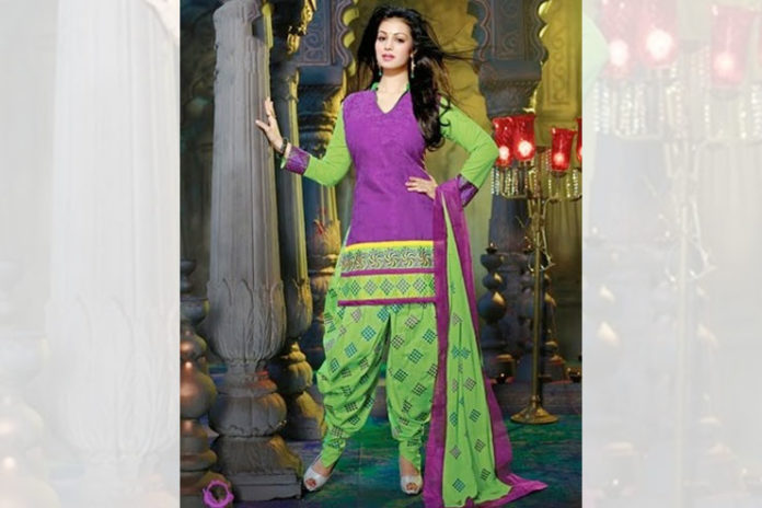 Dhoti style Patiala Suit