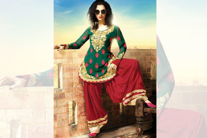 Faux Georgette Trendy Patiala Salwar