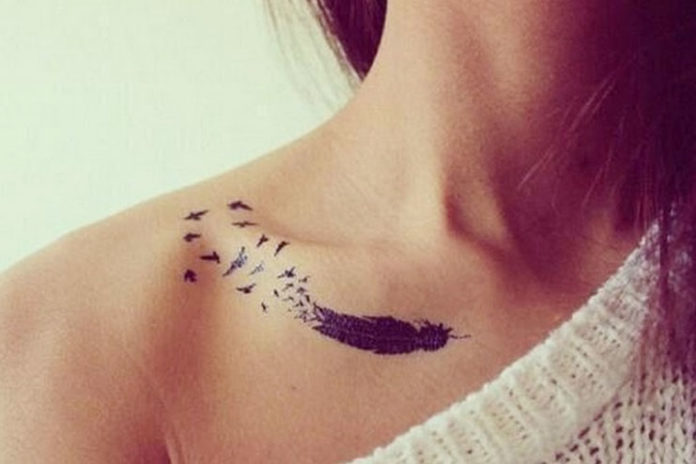 Single shoulder tattoo