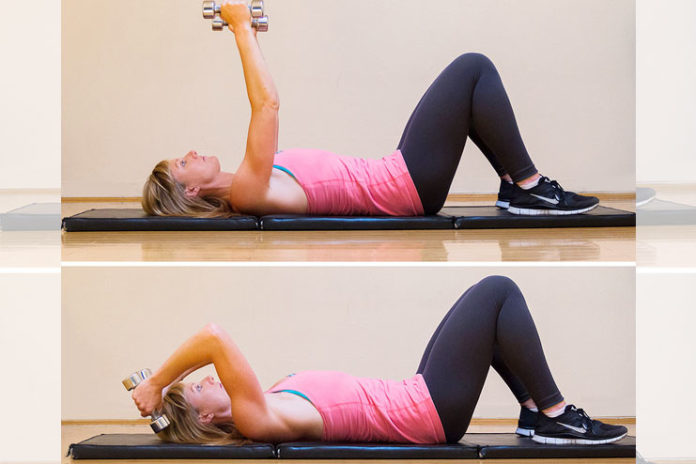 Lying Dumbbell Tricep