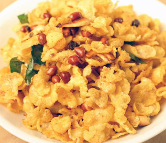 Corn Flakes Chaat Recipe
