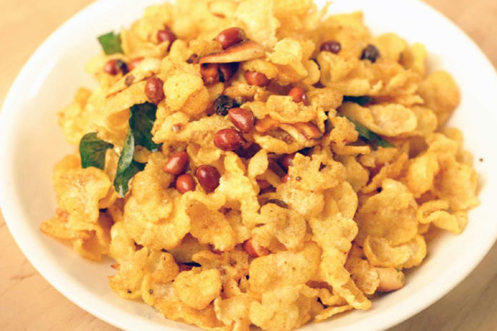 Corn Flakes Chaat Recipe