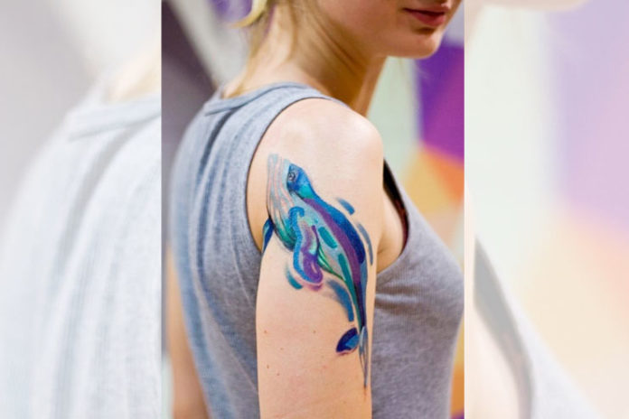 Dolphin Watercolor Tattoos