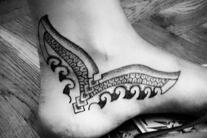 Whale Tail Maori Tattoo