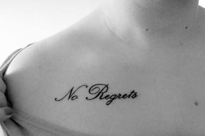 ‘No Regrets’ Tattoo
