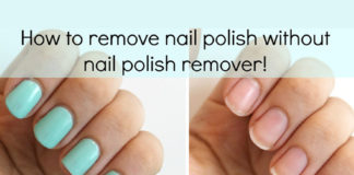 how to remove nail polish