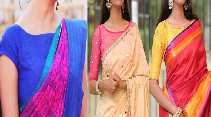 Boat Neck Blouse Designs