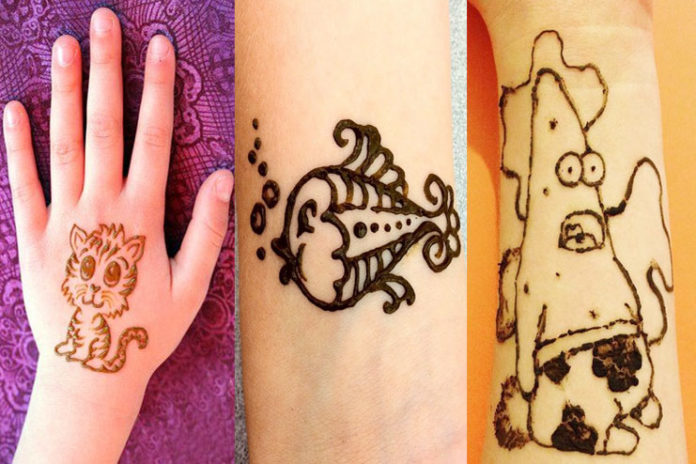 mehndi deign for kids