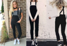 Chic Black Overalls