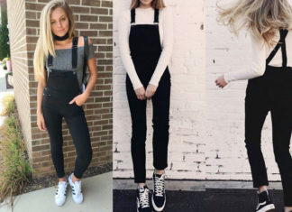 Chic Black Overalls