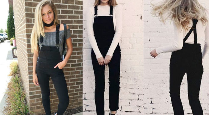 Chic Black Overalls