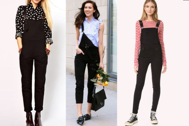 How To Style Those Chic Black Overalls, Effortlessly | hergamut