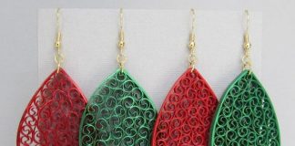 Paper Quilled Beehive Earrings