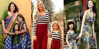 mom and daughter matching dresses