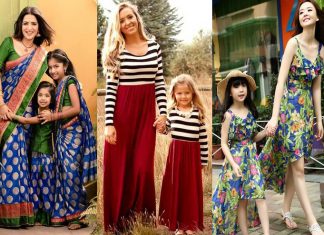 mom and daughter matching dresses