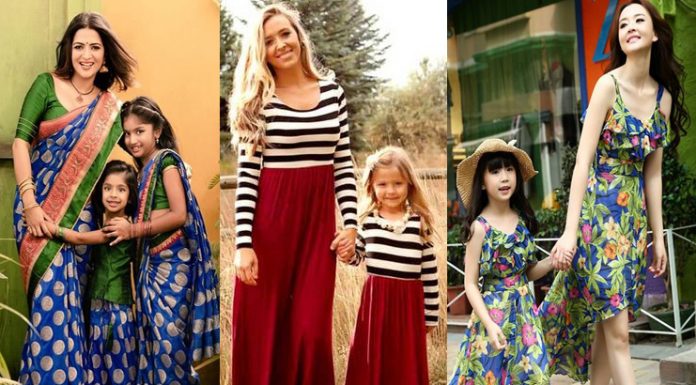 mom and daughter matching dresses