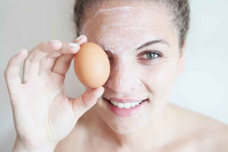 Egg face mask