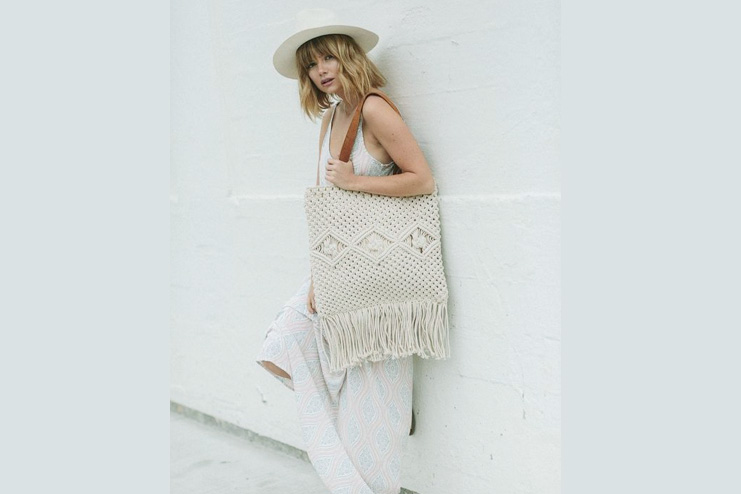 Macrame bag with casual