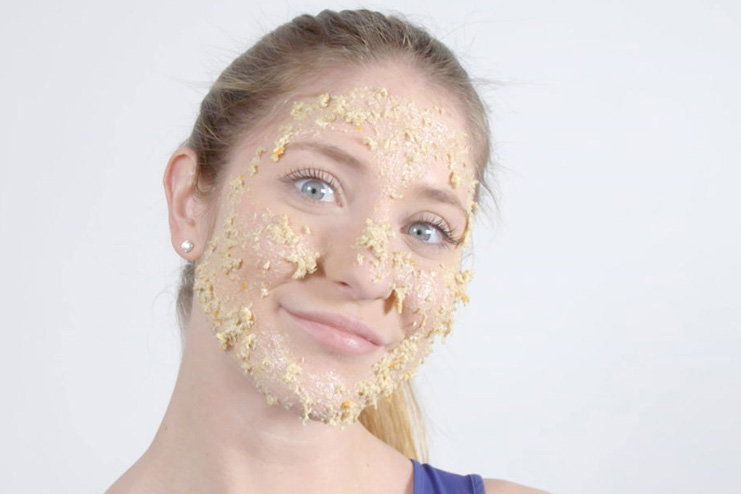 Oatmeal face mask