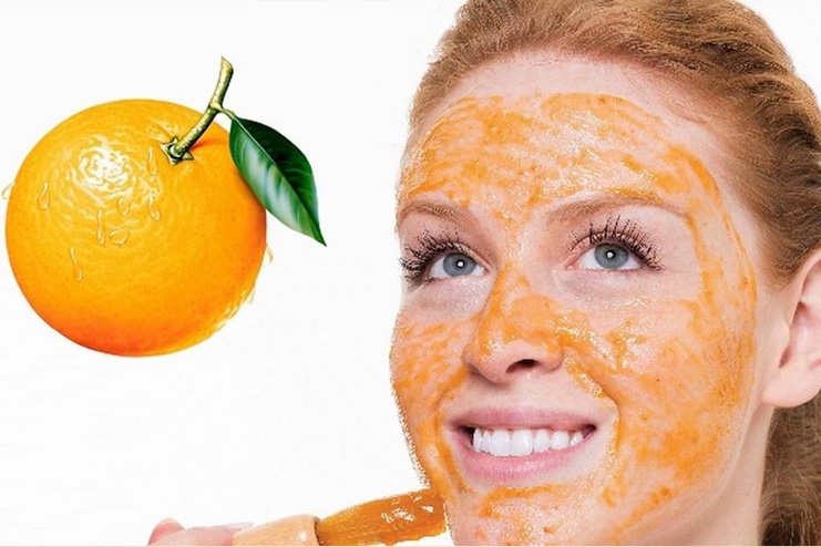 Orange peel face mask