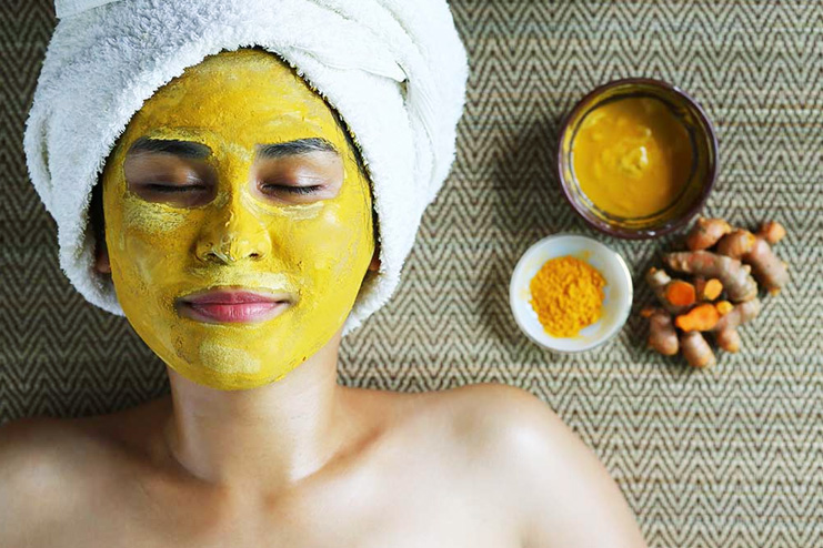 Turmeric face mask