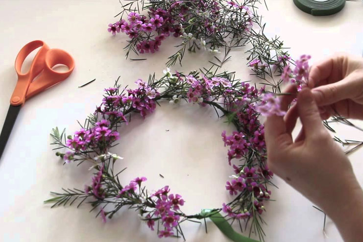 How to make floral crown
